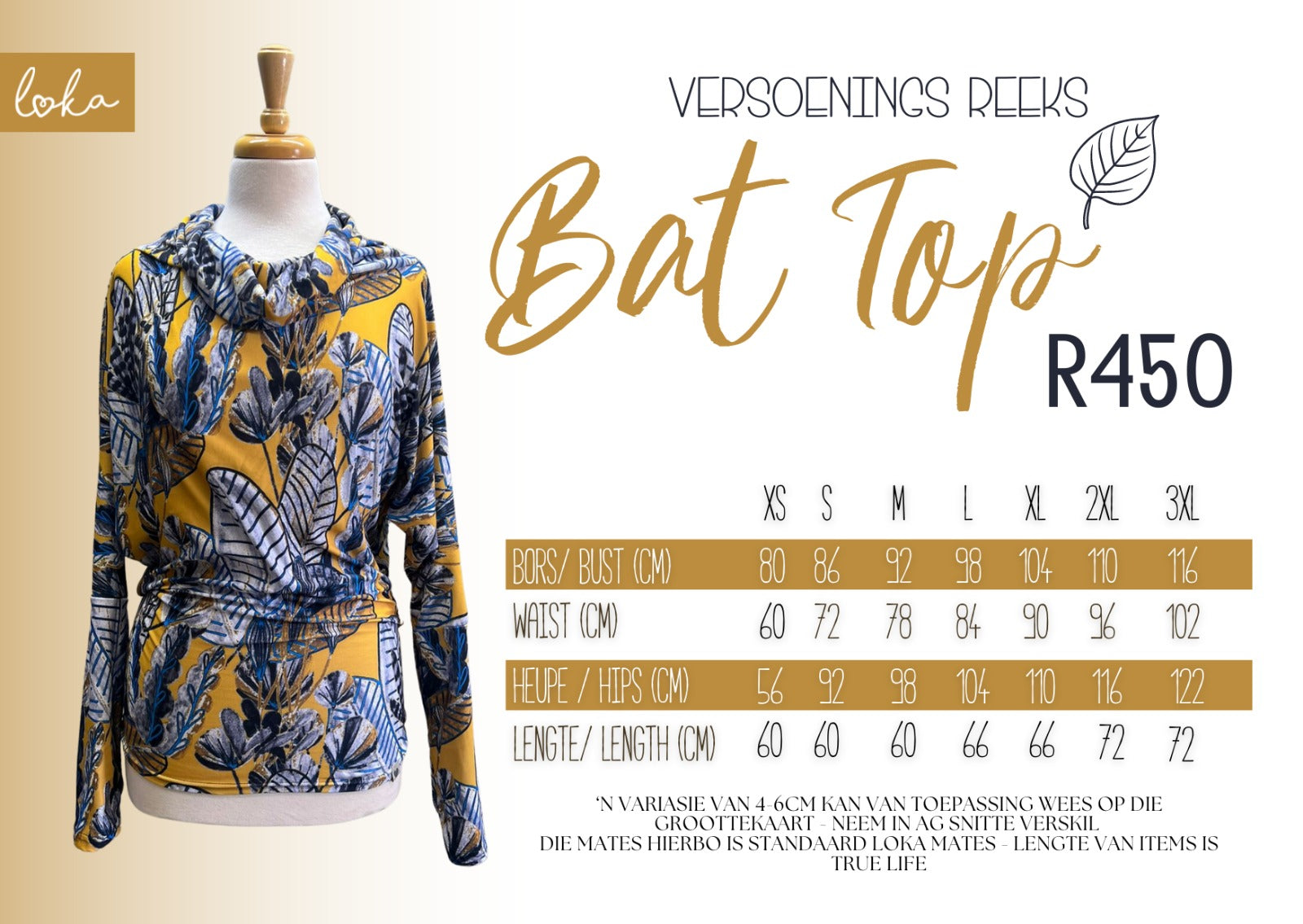 Ladies Versoeningsreeks Bat Top