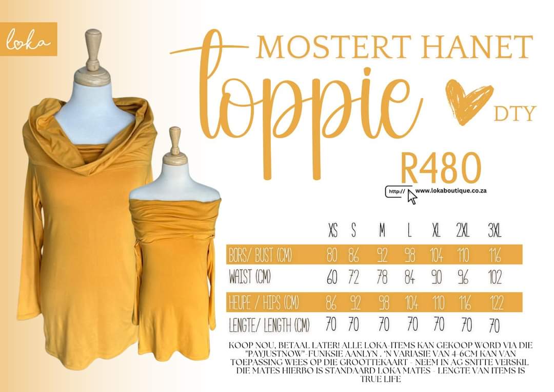 Ladies Hanet Toppie Mostert
