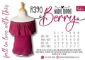 Ladies Berry Marie Toppie
