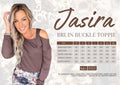 Jasira Bruin Buckle Top