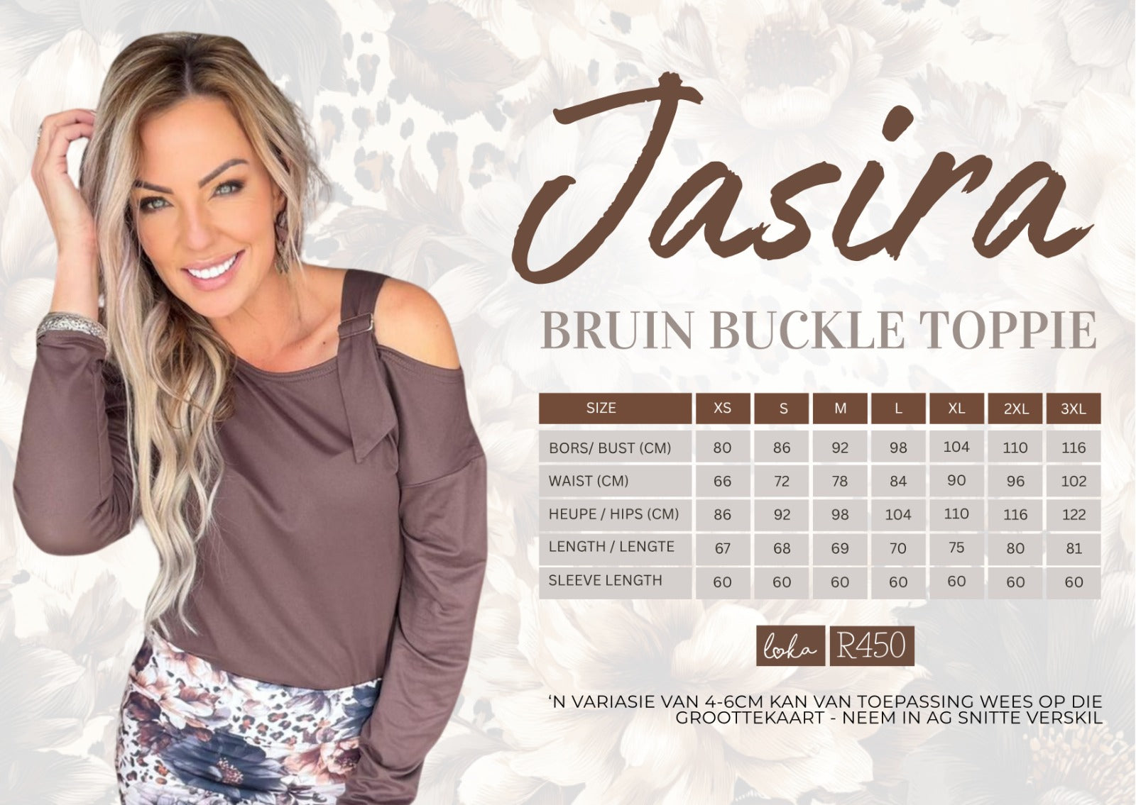 Jasira Bruin Buckle Top