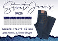 Ladies Donker Skinny Staute Jeans
