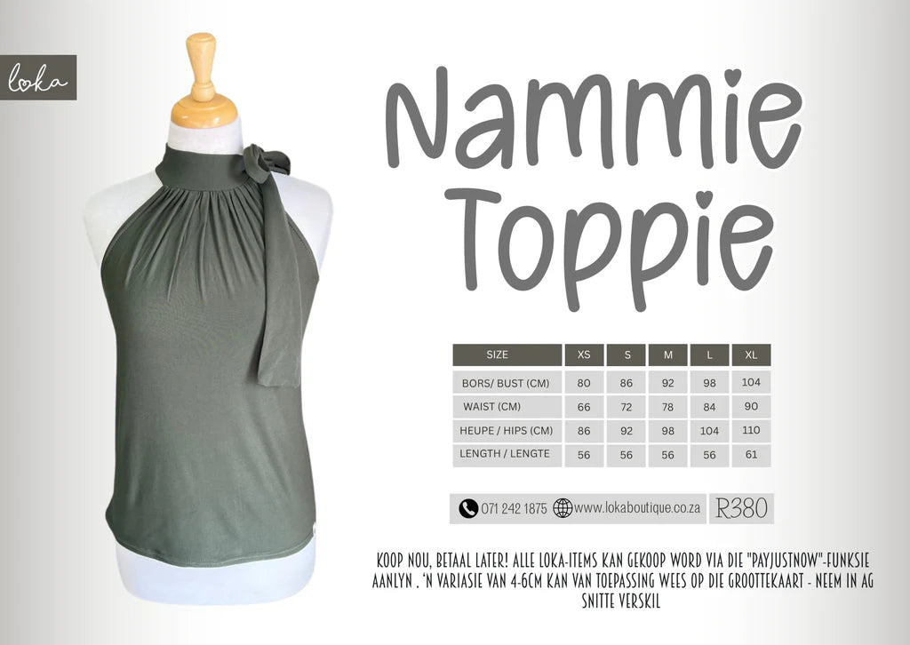 Ladies Olyfgroen Nammie Top