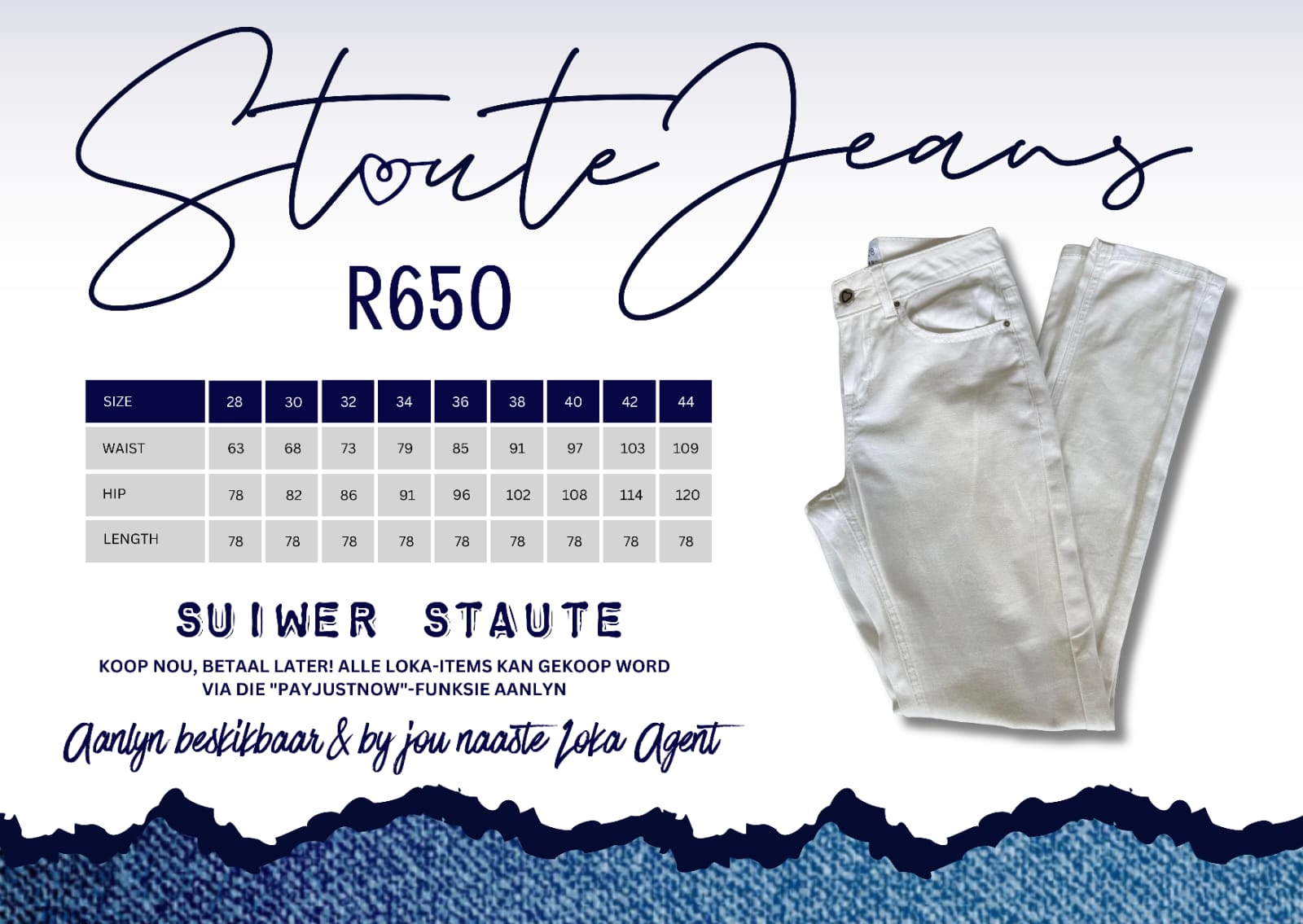 Ladies Wit Staute Jean