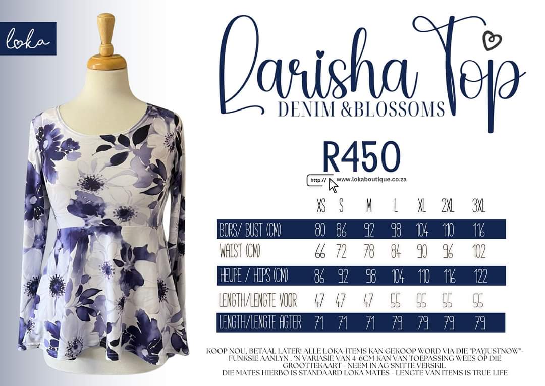 Ladies Larisha Blossom Top