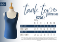 Ladies Tank Top Petrol Blou