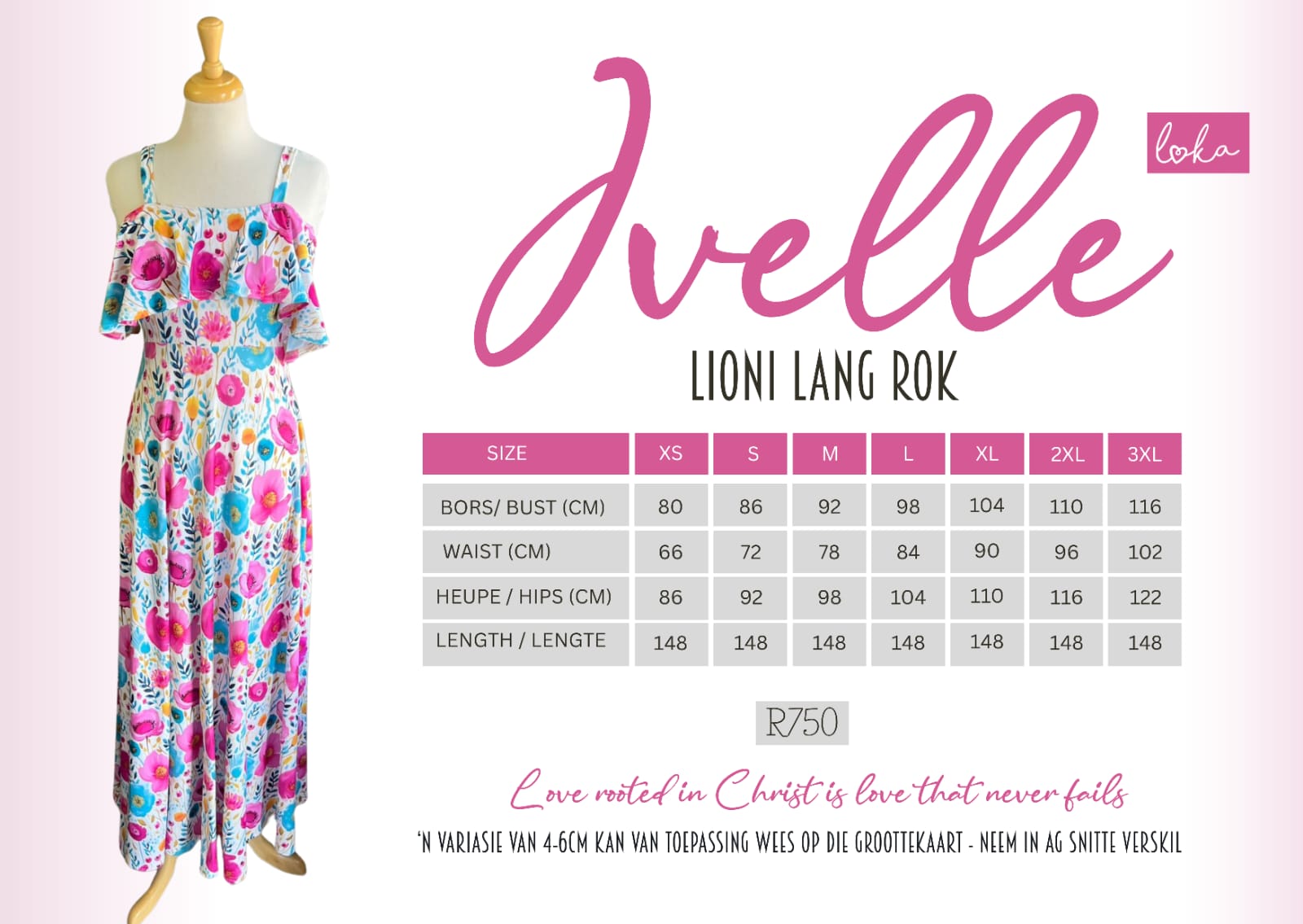 Ladies Ivelle Lioni Lang Rok