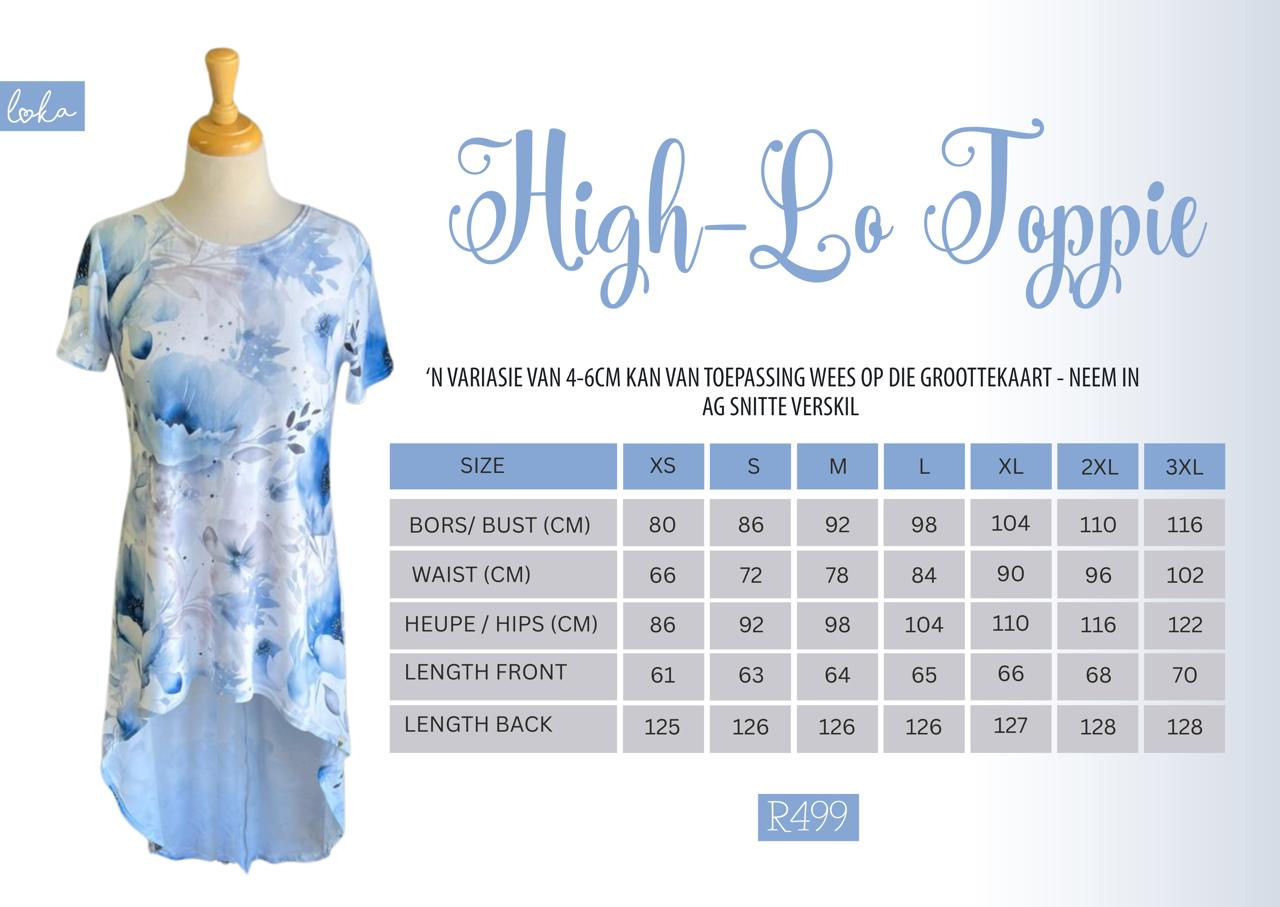 Ladies Noel High Low Top